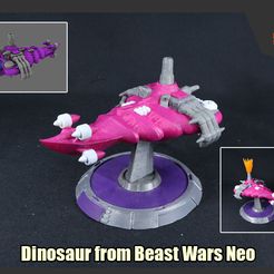 Dinosaur_FS.jpg 3D file [Iconic Ships Series] Dinosaur from Transformers Beast Wars Neo・Model to download and 3D print