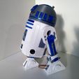R2D2 Make_4.jpg STAR WARS - R2D2 highly detailed &ready to print, 360° rotating head & openable to use it as a storage box.