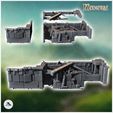 2.jpg Ruin of stone building with wooden beams (13) - Modern WW2 WW1 World War Diaroma Wargaming RPG Mini Hobby