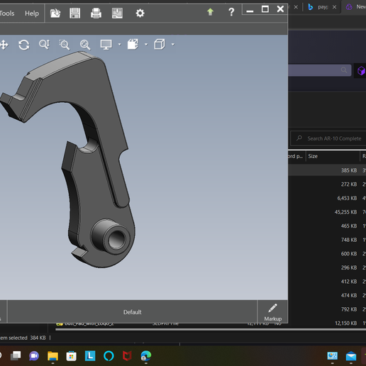 Complete AR-10 Gun Parts File For 3D Printing Working Firearm. Warning! May Be Illegal In Your County 3D model