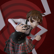 tbrender_Viewport.png Makoto Nijima/ Queen- Persona 5 anime figurine for 3d printng