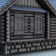 50.png Slavic log house with two access doors and canopies (19) - Warhammer Age of Sigmar Alkemy Lord of the Rings War of the Rose Warcrow Saga