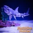 Pntd-0089-copy.jpg Great White Shark articulated toy, print-in-place body, snap-fit head, cute-flexi