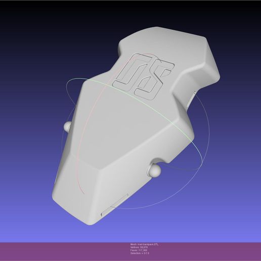 Evangelion Finale Mari Backpack 3D model