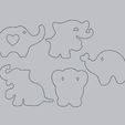sloníci2.jpg 5 elephant-shaped cutters.