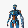__0008.png Realistic Cyborg: High Tech Metallic Combat 3D Model