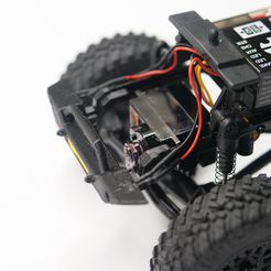 P1011209.JPG AXIAL Racing RC SCX24 - Wrangler Jeep - Servo holder for EMAX ES08MAII