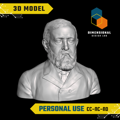Benjamin-Harrison-Personal.png 3D Model of Benjamin Harrison - High-Quality STL File for 3D Printing (PERSONAL USE)