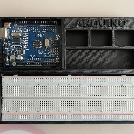 Planches Arduino Fichier STL gratuit Arduino Uno + planche à pain・Plan pour imprimante ...