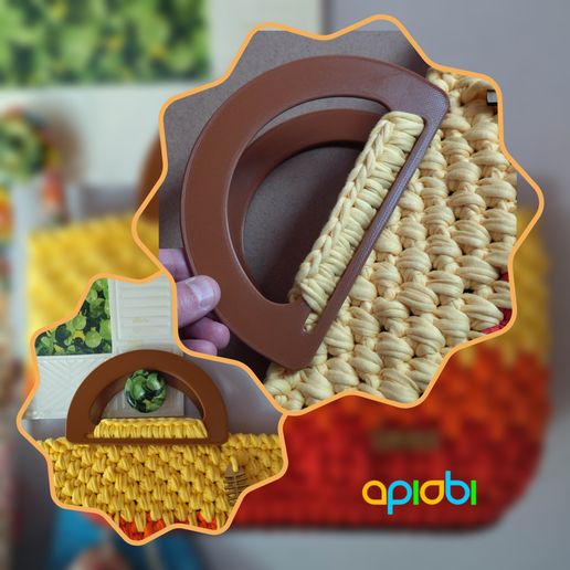 Handbag handles – DIY trapilho crochet handbags made easy - 3D model önizlemesi