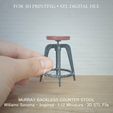 Miniature_Murray-Backless-Counter-Stool-2.jpg MINIATURE Murray Backless Counter Stool | Williams Sonoma-Inspired  | Miniature Furniture