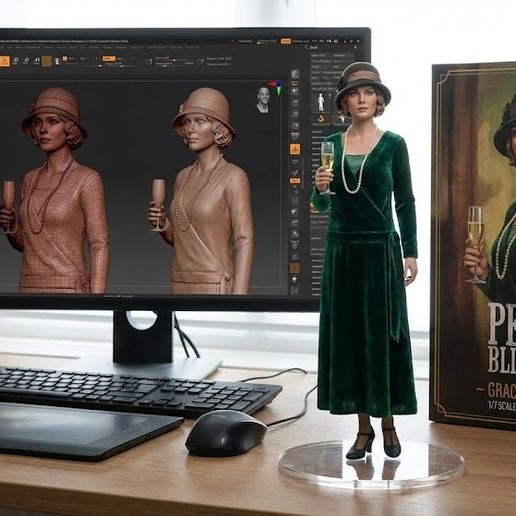 GRACE BURGESS: The Heart of Birmingham! 🌹 Peaky Blinders 3D Model