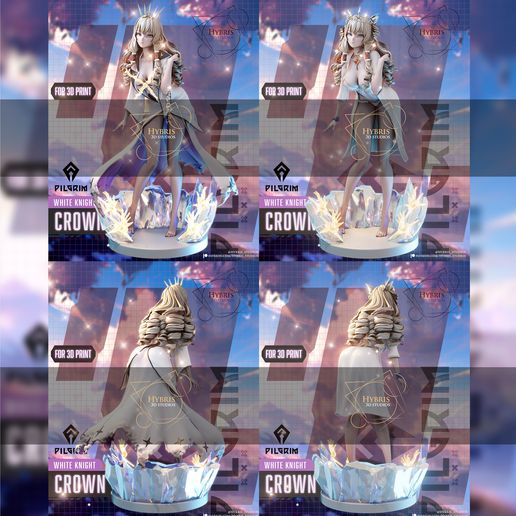 Crown Commercial Package - Nikke Goddess of Victory | Resin Figure STL (Commercial License)