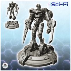 1-PREM.jpg Fichier STL Robot de combat Qhotin (23) - Futur Sci-Fi SF Post apocalyptique Tabletop Scifi Wargaming Exploration planétaire RPG・Design pour imprimante 3D à télécharger