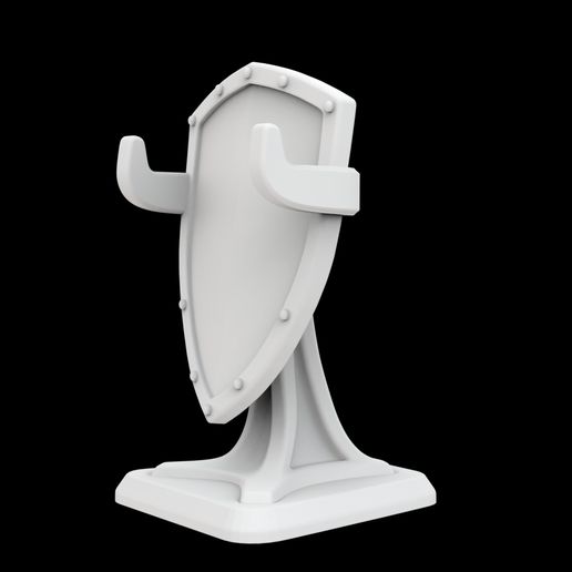 🛡️ Shield Display Stand 3D Print Model・ STL File for 3D printing・Cults