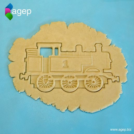 Detailed Thomas the Tank Engine Cookie Cutter 3D model