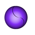 Sphere_2B_half.stl Sphere Dissection, Yin-Yang Style