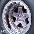 a6.jpg BB01 Drag performance Wheel set Front and Rear + stencil