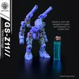 6.jpg GS-Z11 // Nova Barrage - Modular 3D-Printed Mecha || 15cm || Sci-fi Robot Toy Figure