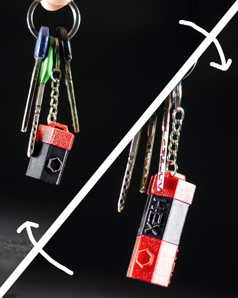 Free 3D file Hexagonal keychain box・3D print design to download・Cults