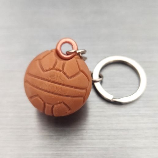 Vintage Football Ball Keychain 3D model