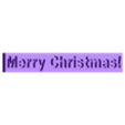 TIltedText_Christmas_body.stl Geschnittener und gekippter Text V2 - anpassbar