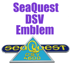 Logo.png Fichier STL Emblème de SeaQuest・Modèle imprimable en 3D à télécharger