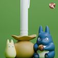 Studio-Ghibli-My-Neighbor-Totoro-Pen-Holder-Figure.jpg Studio Ghibli Mini Totoro Pen Holder - Pencil Holder | Cute Organizer | My Neighbor Totoro Figurine | Desk Buddy | Fan art