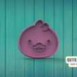 cara-pato-1.jpg Fichier STL Découpeur de biscuits à tête de canard Duckling Face M1・Plan à imprimer en 3D à télécharger