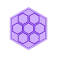 Dice n Roll - Hexagonal Dice Case Lid - Monk.stl Hex Dice Case - Flat