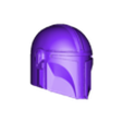 Mandalorian.stl Mandalorian helmet for action figure