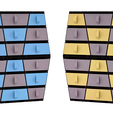 8_DualColours.png Fast-Print Modular Storage Drawers – Trapezoid Edition (Vase Mode)