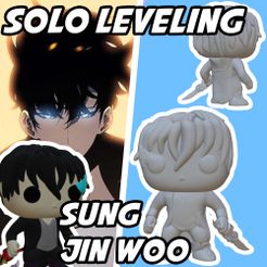 solo-pop.jpg STL file SOLO LEVELING - SUNG JIN WOO - POP・Model to download and 3D print