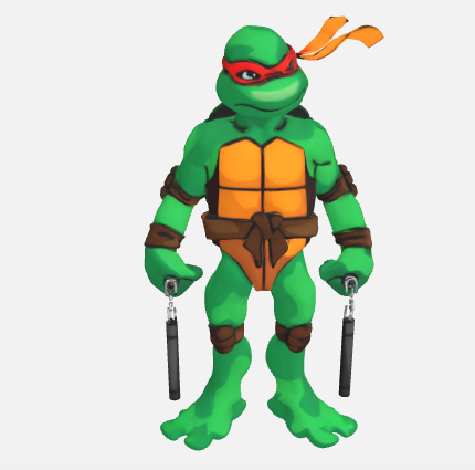 Teenage mutant Ninja turtles TMNT - 3D model önizlemesi