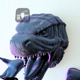 5.png Godzilla Head Wandhalterung für Controller und Headset / Keine Halterungen