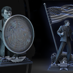 052523-Wicked-CaptainA-SteveR-Bust-swap-Image-001.png Archivo 3D Wicked Marvel Steve Rogers Busto: Probado y listo para impresión 3d・Objeto para impresora 3D para descargar