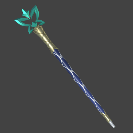 Genshin Impact Vesna Staff for 3Dprint