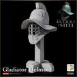 720X720-release-helmet2.jpg Gladiator Helmet on Stand - Blood and Steel