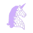 38.Unicorn.stl Unicorn Wall Sculpture 2D