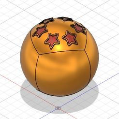 6.jpg Archivo STL gratis Dragon Ball 6 estrellas・Modelo para descargar y imprimir en 3D