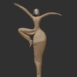 11ZBrush-Document.jpg Ballet Dancer Fifth fantasy statue - low poly face