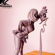 PiniMinis_bathrobe02.jpg FELICITY PURRKINS: CAT TROUBLE - STL PINUP FIGURE