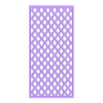 Design 1 - Partition Wall Divider  .stl Miniature Room Partition Wall Divider for Dollhouse - 10 Designs, 2 Stands