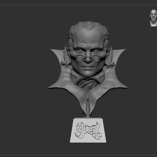 👻 POPE EMERITUS V PERPETUA - GHOST- BUST・ 3D File for 3D printing・Cults