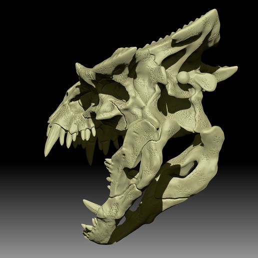 CarnoRex A05.jpg Carnotaurus Rex - Skull