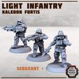 Three-troops.jpg Light Infantry Troops x5 - Kaledon Fortis