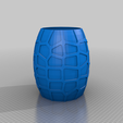 c5c6c8c4-aa06-4059-8cf3-0b3258112052.png Vase with outside voronoi pattern