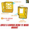 Overview-Gopro-Hero-11-Mini-Apex-4.jpg Apex 5 Inch / Apex HD / Apex DC Gopro Hero 11 Mini Mount 20 Degree