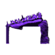 v2_bottom_insert.stl CAULIFLA DRAGONBALL SUPER SSJ SAIYAN 3 versions included. Dynamic pose for LEDs-  HIGH POLY STL 3D print model