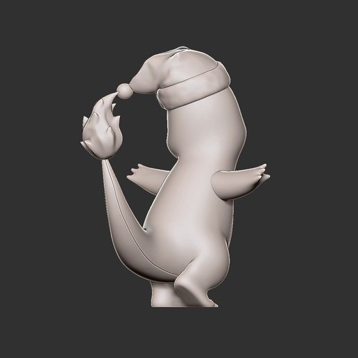 ZBrush-Document5.jpg pokemon charmander christmas